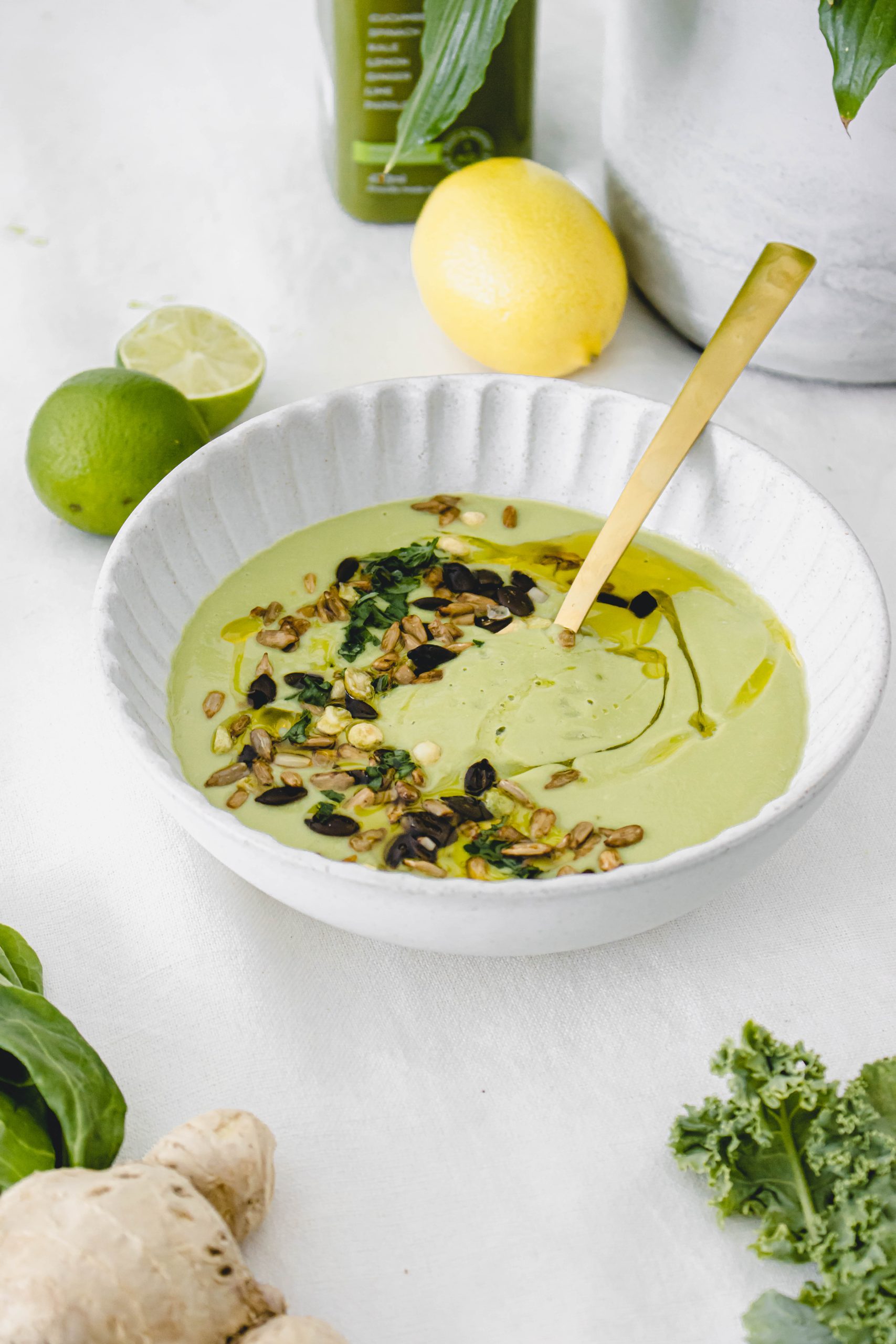 Creamy Avocado Deep Green Gazpacho Recipe | Essentially